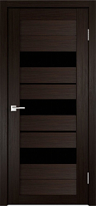 Товар Межкомнатная дверь Легенда X-7 тон Венге Остекление Лакобель черное